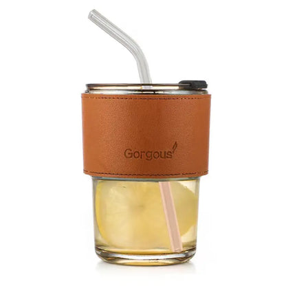Bamboo Cup Straw Cup Water Cup Bamboo amber